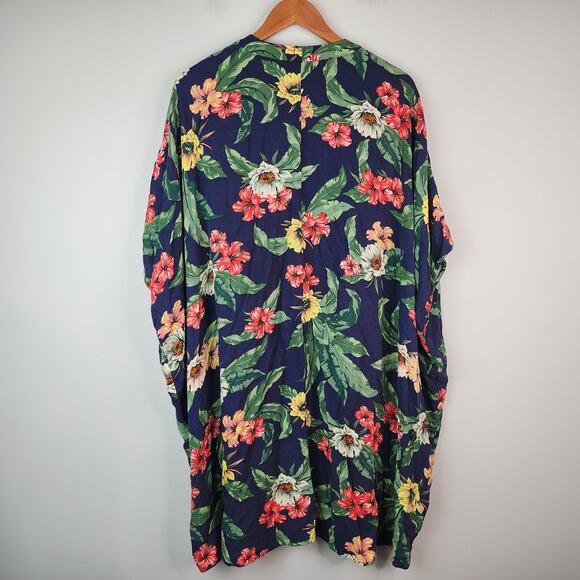 Aritzia Sunday Best Aitken Kimono S/M Floral Open Front Longline Boho Flowy - Picture 7 of 10